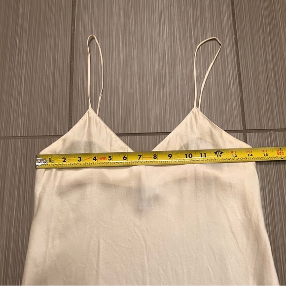 Vintage Saks Fifth Avenue silk cami camisole cream off white lingerie - Picture 7 of 9